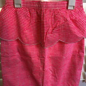 Lilly Pulitzer Gingham Skirt